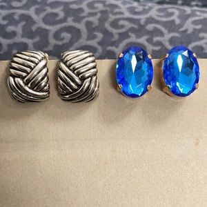 Two Sets of Clip Earrings